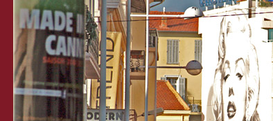 Cannes, internationale Filmstars an Hauswänden künstlerisch verewigt, Bild 3 von 6