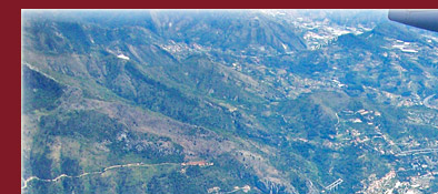 Cote d' Azur, Sicht aus dem Flugzeug über die Cote d' Azur in Südfrankreich, Bild 1 von 6