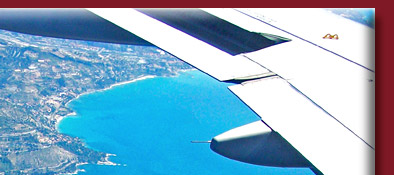 Cote d' Azur, Sicht aus dem Flugzeug über die Cote d' Azur in Südfrankreich, Bild 2 von 6