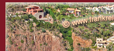 Cote d' Azur, Buchten in roten Felsen an der Cote d' Azur in Südfrankreich, Bild 1 von 6