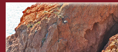 Das Mittelmeer an der Cote d' Azur, türkis farbenes Meer umgibt die Cote d' Azur, Bild 1 von 6