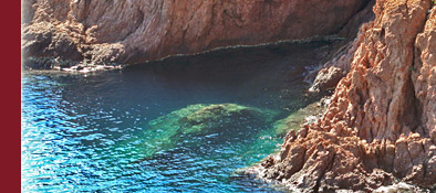 Das Mittelmeer an der Cote d' Azur, türkis farbenes Meer umgibt die Cote d' Azur, Bild 3 von 6