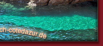 Das Mittelmeer an der Cote d' Azur, türkis farbenes Meer umgibt die Cote d' Azur, Bild 6 von 6