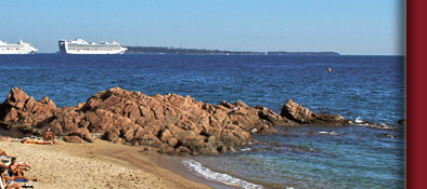 Die Cote d' Azur mit kleinen feinsandigen Stränden am warmen Mittelmeer, Bild 4 von 6