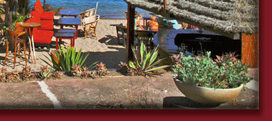 Strandcafes entlang der Strände der Cote d' Azur in Südfrankreich am Mittelmeer, Bild 6 von 6