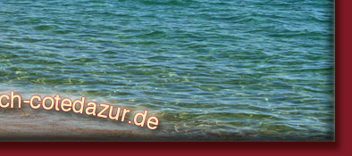 Die Cote d' Azur, im Hintergrund eine der vielen Inseln vor der Cote d' Azur, Bild 6 von 6