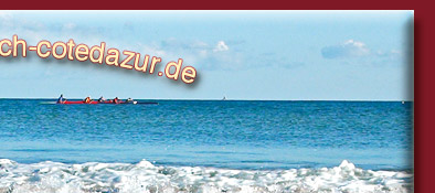 Cote d' Azur, Strand in Frejus an der Cote d' Azur in Südfrankreich am Mittelmeer, Bild 2 von 6