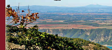 Gorge du Verdon, Blick aus der Ferne auf den Lac de Saint Croix, Provence - Alpes-de-Haute, Bild 3 von 6