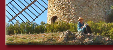 Grimaud, gemütliches Verweilen an der Mühle in der Sonne von Südfrankreich, Bild 1 von 6