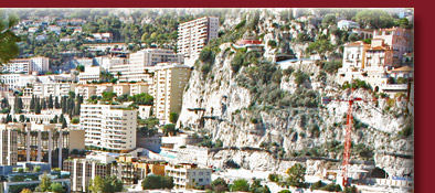 Monaco, Blick vom Fürstenpalast auf das Neubaugebiet in Monaco, Bild 2 von 6