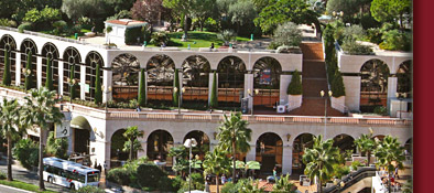 Monaco Neubaugebiet und Hauptstrasse des Fürstentums Monaco