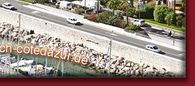 Monaco Neubaugebiet und Hauptstrasse des Fürstentums Monaco