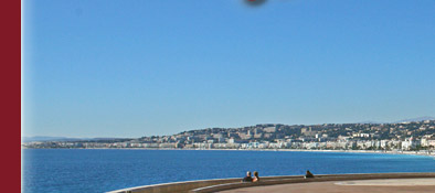Sonnenuhr in Nizza und Sitzgelegenheit mit Blick auf Nizza, Bild 3 von 6