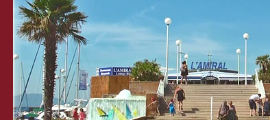 Kleine Hafenstadt Sainte-Maxime, Hafen Promenade von Sainte-Maxime, Bild 3 von 6