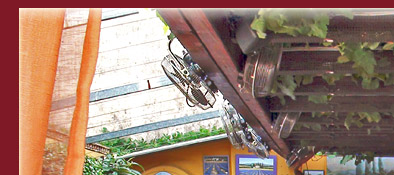 Restaurant in Saint-Tropez, zu sehen eins der schönsten Restaurants in Saint-Tropez, Bild 1 von 6