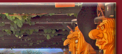 Restaurant in Saint-Tropez, zu sehen eins der schönsten Restaurants in Saint-Tropez, Bild 2 von 6