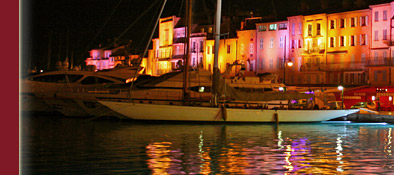 Saint-Tropez Hafen am Abend, Saint-Tropez im Hafen zur Weihnachtszeit, Bild 3 von 6