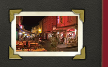 Sainte-Maxime Altstadt, am Abend spazieren durch Sainte-Maxime